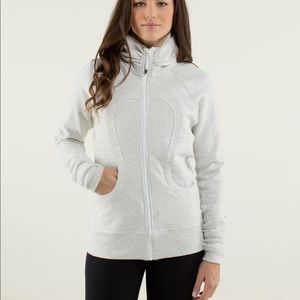 Lululemon Calm and Cozy jacket - Heathered white
